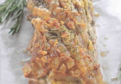 Свинина, фаршированная персиковым пюре