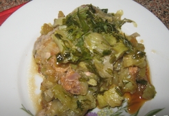 Курица с кабачками в сметанном соусе