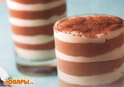 Рецепт: Десерт "Зебра"