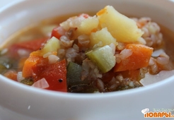 Рассольник с гречкой