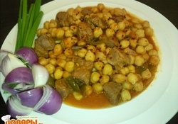 Рецепт: Турецкий горох нут с бараниной