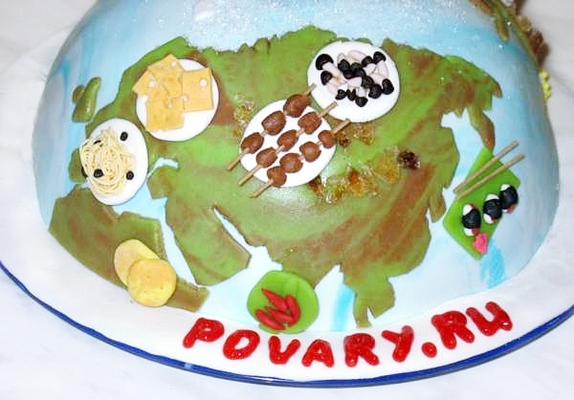 Фото «Торт "Весь мир в твоей тарелке"»