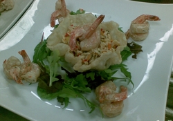 Рецепт: Салат "pâtes-crevettes"