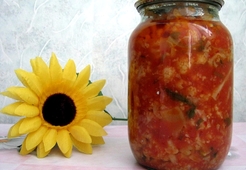 Цветная капуста в аджике