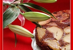 Шоколадный пирог с яблоками