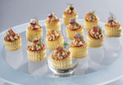 Тарталетки с муссом из норвежской сельди и творога