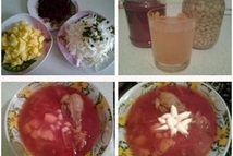 Шаг 1: Варим бульон из мяса утки, …