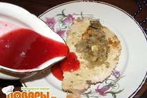 Шаг 3: Подавать с клюквенным соусом: раздавить …