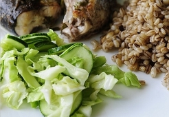 Рыба, приготовленная в рукаве