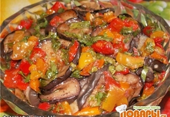 Маринованные баклажаны "Мозаика"