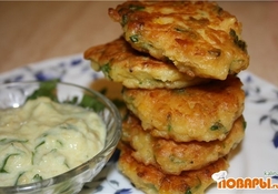 Рецепт: Кукурузные оладьи