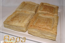 Шаг 1: Тесто раскатать, нарезать квадратами. У …