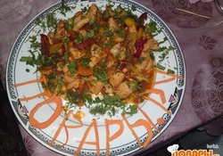 Рецепт: Куриные грудки по-китайски