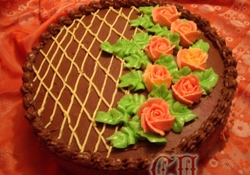 Рецепт: Торт "По мотивам "Сникерса"