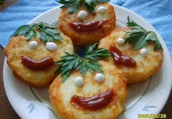 Мордашки из картошки