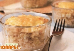 Мясо криля, запеченное под майонезом