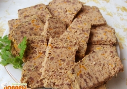 Рецепт: Холодный паштет из требухи