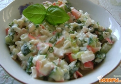 Салат "Шустрый крабик"