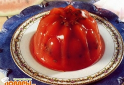 Десерт из арбуза