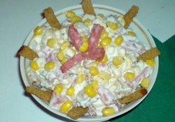 Рецепт: Салат "Быстренький"