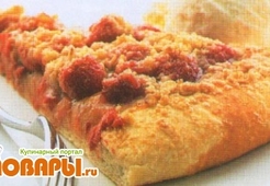 Пицца с малиной и имбирем