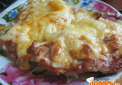 Рецепт: Мясо по-французски с картофелем