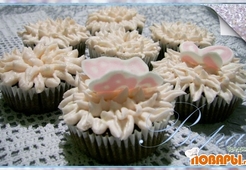 Кексы "зимний цветок"