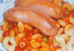 Колбаски с мексиканским соусом