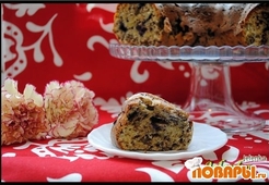 Кекс с тыквой, черникой и шоколадом