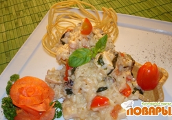 Рецепт: Ризотто с морепродуктами