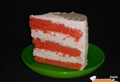 Вишневый масляный бисквит