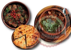 Рецепт: Харчо из курицы с орехами