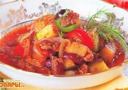 Рецепт: Овощное рагу с мясом
