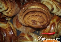 Рецепт: Плюшки с корицей