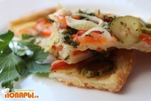 Шаг 4: Подаем с соевым майонезом (постным) …