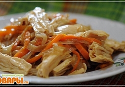 Рецепт: Салат «Спаржа по-Корейски»