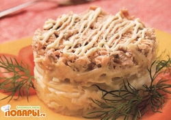 Рецепт: Салат "Магнолия"