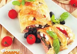 Рецепт: Лосось, запеченный в тесте