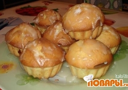 Рецепт: Апельсиновые маффины