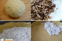 Шаг 3: Выложить 1/2 часть начинки, разровнять. …