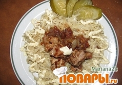 Рецепт: "Веселенькая" курочка