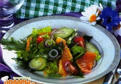 Гаитянский салат с апельсинами