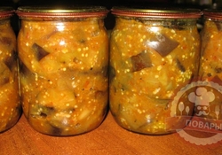 Рецепт: Баклажаны "На зиму"
