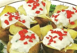 Рецепт: Печеный молодой картофель