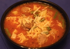 Итальянский суп с фрикадельками