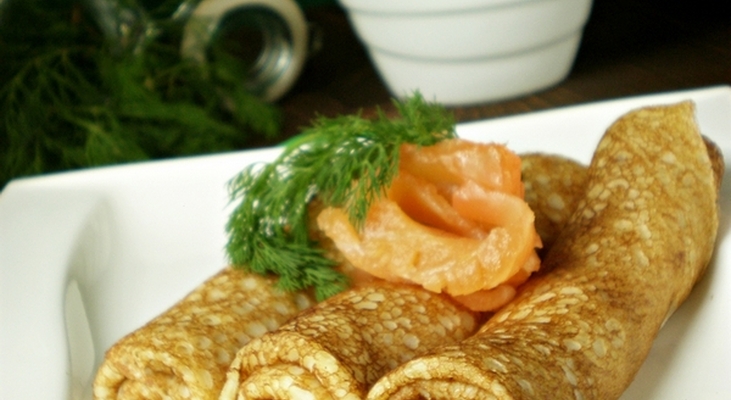 Заварные блины на кефире