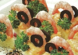 Рецепт: Канапе с креветками