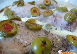 Рецепт: Куриные ножки под сметанным соусом