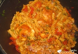 Рецепт: Макароны с курицей