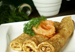 Рецепт: Заварные блины на кефире